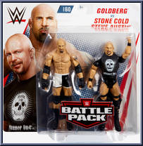 Goldberg vs Stone Cold Steve Austin from WWE Battle Packs - Series 60 manufactured by Mattel [Front]