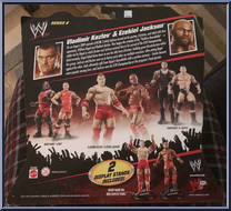 Vladimir Kozlov & Ezekiel Jackson (Unlikely Allies) from WWE Battle Packs - Series  6 manufactured by Mattel [Back]