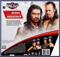 Roman Reigns / Undertaker from WWE Battle Packs - Series 66 manufactured by Mattel [Back]