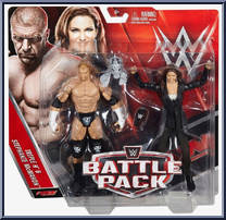 Triple H & Stephanie McMahon from WWE Battle Packs - Series 42 manufactured by Mattel [Front]