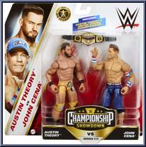 Austin Theory vs John Cena from WWE Championship Showdown - Series 17 manufactured by Mattel [Front]
