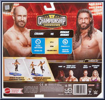 Cesaro vs Roman Reigns from WWE Championship Showdown - Series  7 manufactured by Mattel [Back]