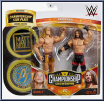 Riddle vs AJ Styles from WWE Championship Showdown - Series  4 manufactured by Mattel [Front]