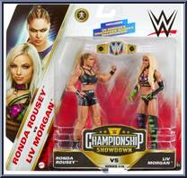 Ronda Rousey vs Liv Morgan from WWE Championship Showdown - Series 16 manufactured by Mattel [Front]