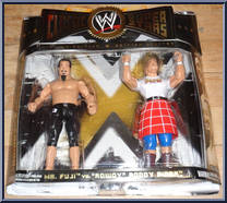Mr. Fuji vs. "Rowdy" Roddy Piper from WWE Classic Superstars - 2-Packs - Series 11 manufactured by Jakks Pacific [Front]