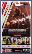 Axiom (Blue) from WWE Elite Collection - Series 117 manufactured by Mattel [Back]