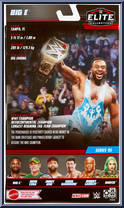 Big E from WWE Elite Collection - Series  95 manufactured by Mattel [Back]