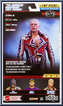 Cody Rhodes from WWE Elite Collection - Top Picks - 2023 manufactured by Mattel [Back]