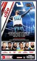 Jey Uso (Blue Pants) (Chase) from WWE Elite Collection - Series 114 manufactured by Mattel [Back]