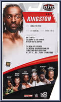 Kofi Kingston from WWE Elite Collection - Series  78 manufactured by Mattel [Back]