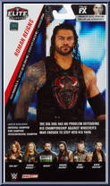Roman Reigns from WWE Elite Collection - Series  65 manufactured by Mattel [Back]