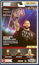 Roman Reigns from WWE Elite Collection - Top Picks - 2023 manufactured by Mattel [Back]