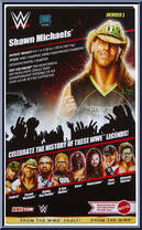 Shawn Michaels from WWE Elite Collection - From the WWE Vault - Series 1 manufactured by Mattel [Back]