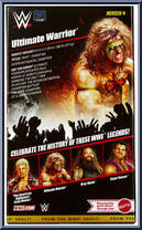Ultimate Warrior (WM6 Faded Paint) from WWE Elite Collection - From the WWE Vault - Series 4 manufactured by Mattel [Back]