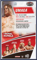Umaga from WWE Elite Collection - Royal Rumble 2021 manufactured by Mattel [Back]