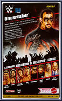 Undertaker from WWE Elite Collection - From the WWE Vault - Series 2 manufactured by Mattel [Back]