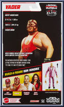 Vader from WWE Elite Collection - Royal Rumble 2023 manufactured by Mattel [Back]