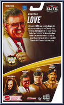Brother Love from WWE Elite Collection - Legends - Series 19 manufactured by Mattel [Back]