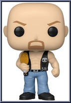 Stone Cold Steve Austin (with Belt) from WWE - Pop! Vinyl Figures manufactured by Funko [Loose]