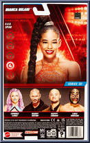 Bianca Belair from WWE - Series 131 manufactured by Mattel [Back]