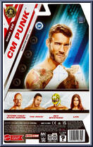 CM Punk from WWE - Series 150 manufactured by Mattel [Back]