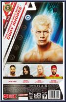 Cody Rhodes from WWE - Series 153 manufactured by Mattel [Back]