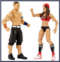 John Cena / Nikki Bella from WWE - Wrestlemania 34 manufactured by Mattel [Loose]