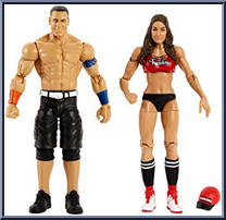 John Cena / Nikki Bella from WWE - Wrestlemania 34 manufactured by Mattel [Loose]