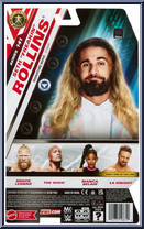 Seth "Freakin" Rollins from WWE - Series 141 manufactured by Mattel [Back]