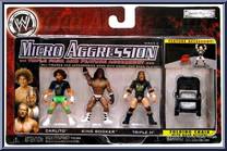 Carlito / King Booker / Triple H from WWE Micro Aggression - Series  6 manufactured by Jakks Pacific [Front]