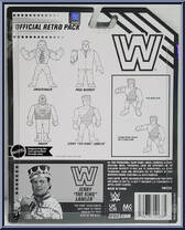 Jerry "The King" Lawler from WWE Retro Series - Series 14 manufactured by Mattel [Back]