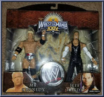 Mr. Kennedy / Jeff Hardy from WWE Road to Wrestlemania - Wrestlemania XXIV manufactured by Jakks Pacific [Front]