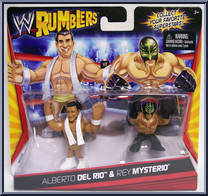 Alberto Del Rio / Rey Mysterio from WWE Rumblers - 2-Packs manufactured by Mattel [Front]