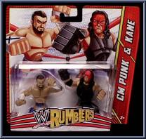 CM Punk / Kane from WWE Rumblers - 2-Packs manufactured by Mattel [Front]
