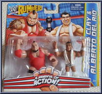 Brodus Clay / Alberto Del Rio from WWE Rumblers - 2-Packs manufactured by Mattel [Front]