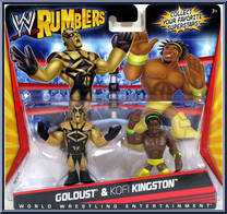 Goldust / Kofi Kingston from WWE Rumblers - 2-Packs manufactured by Mattel [Front]