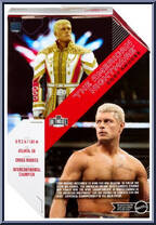 Cody Rhodes from WWE Ultimate Edition - Series 21 manufactured by Mattel [Back]