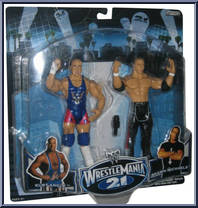 Kurt Angle / Shawn Michaels from WWE WrestleMania 21 - 2-Packs manufactured by Jakks Pacific [Front]