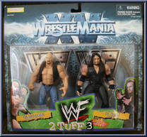 Rattlesnake Stone Cold Steve Austin / Phenom Undertaker from WWF 2 Tuff - Series 3 manufactured by Jakks Pacific [Front]