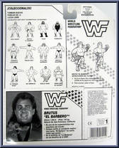 Brutus "The Barber" Beefcake from WWF - Series  3 manufactured by Hasbro [Spanish Card]