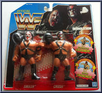 Demolition (Smash / Crush) from WWF - Series  2 - Tag Teams manufactured by Hasbro [Front]