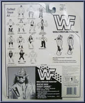 Macho Man from WWF - Series  5 manufactured by Hasbro [Back]