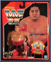 Yokozuna (Red Trunks) from WWF - Series  8 manufactured by Hasbro [Front]