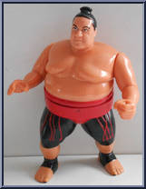 Yokozuna (Red Trunks) from WWF - Series  8 manufactured by Hasbro [Loose]