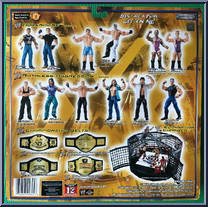 Brock Lesnar / Kurt Angle from WWF - WrestleMania Recall manufactured by Jakks Pacific [Back]