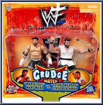 Marvelous Marc Mero vs. Lethal Weapon Steve Blackman from WWF - Grudge Match - Series 1 manufactured by Jakks Pacific [Front]