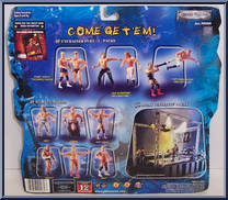 Edge / Kurt Angle from WWF R3 - Unchained Fury 2 manufactured by Jakks Pacific [Back]