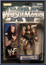 Undertaker from WWF Signature - Series 3 - Wrestlemania XV manufactured by Jakks Pacific [Front]
