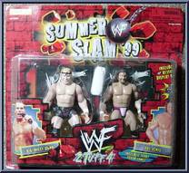 Val Venis vs. B.A. Billy Gunn from WWF Summer Slam 99 - 2 Tuff 4 manufactured by Jakks Pacific [Front]