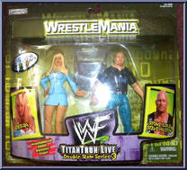 Debra / Stone Cold Steve Austin from WWF Titan Tron Live - Double Slam - Series 3 manufactured by Jakks Pacific [Front]